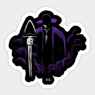 PURPLE DIG Sticker